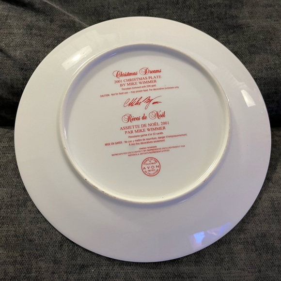 2001 AVON Christmas collector plate. - Picture 3 of 3